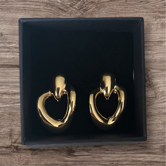 Abstract Heart Earrings