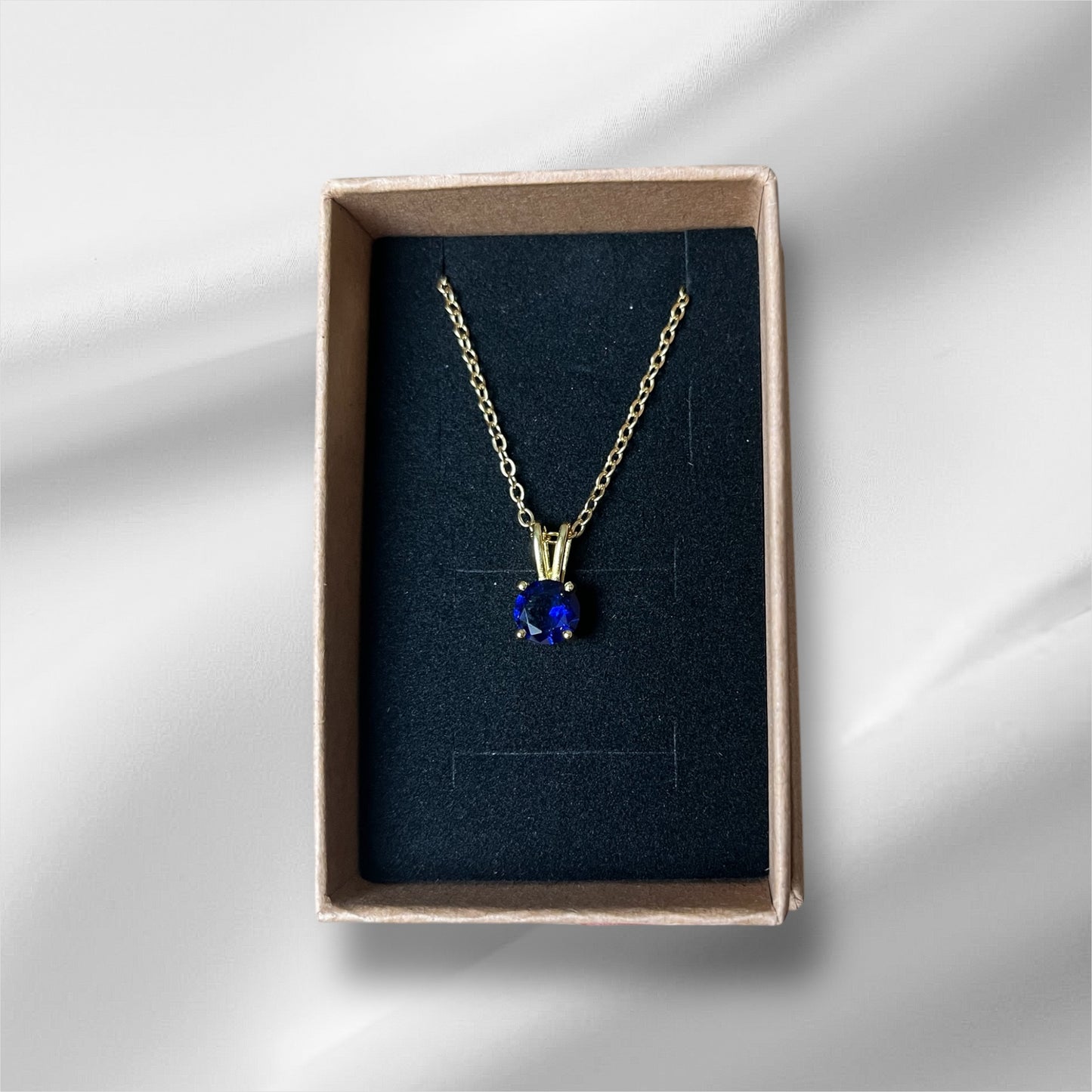 Gold and Royal Blue Pendant