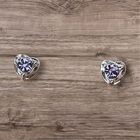 Purple Stone Stud