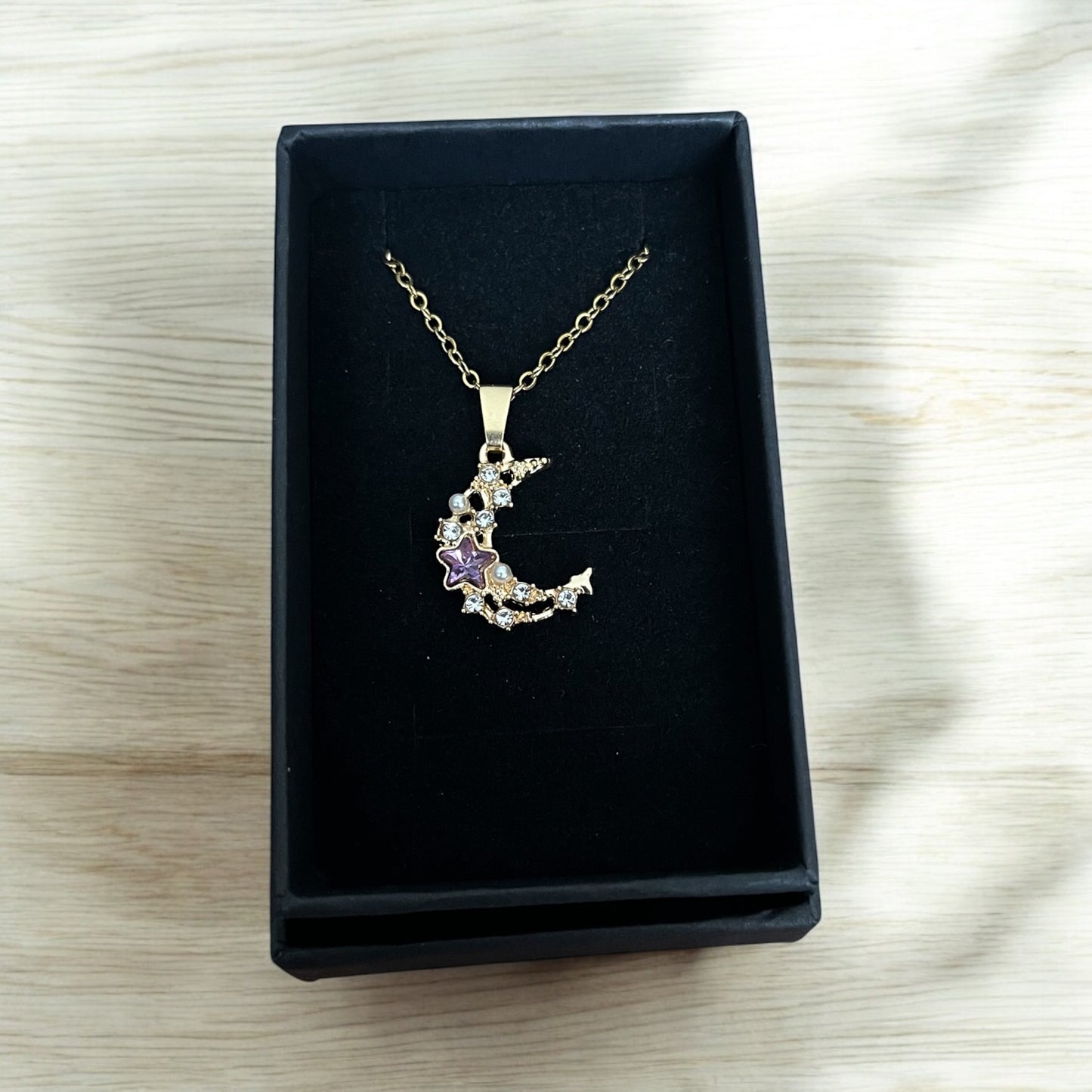 Purple Moon Pendant