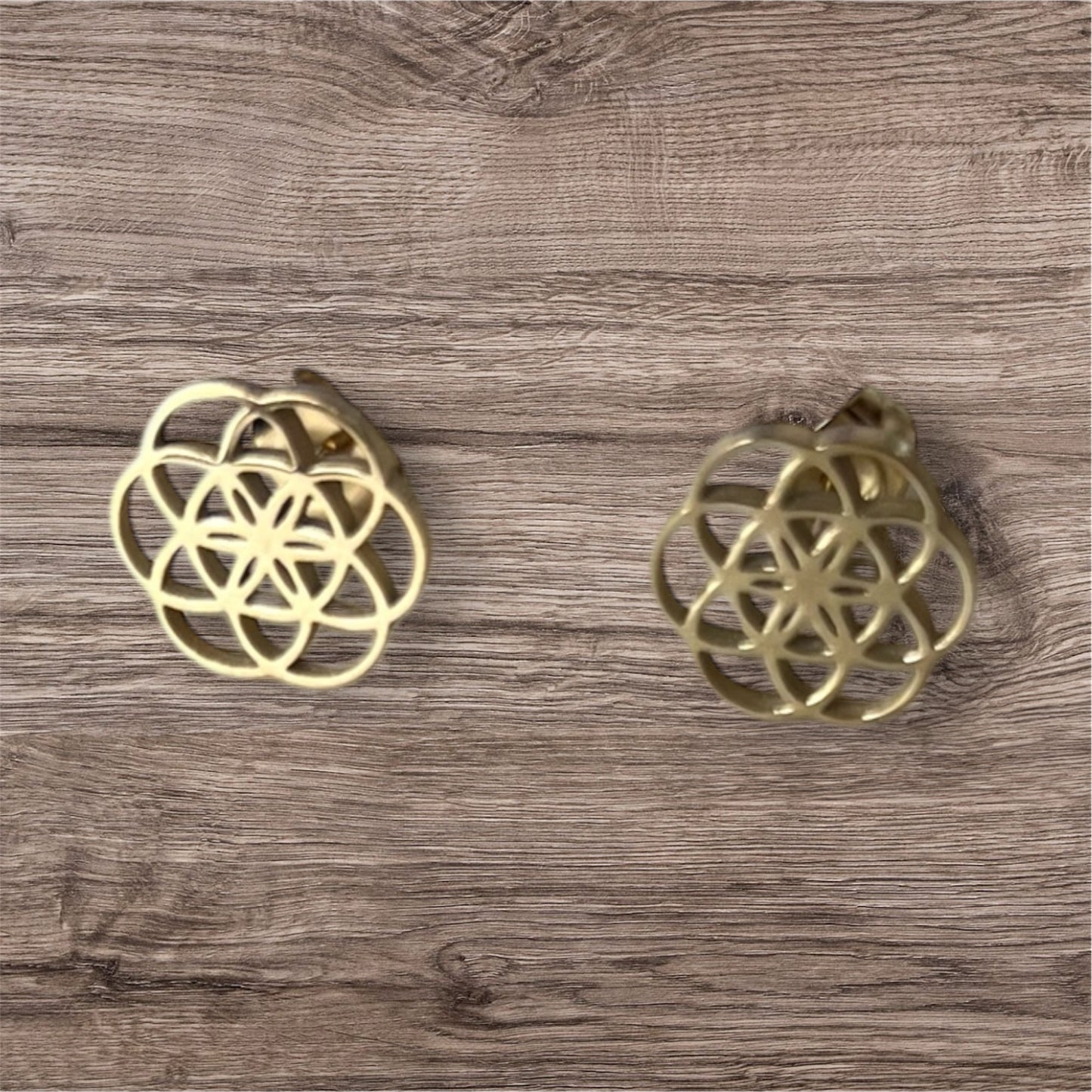Elegant Lines Flower Stud